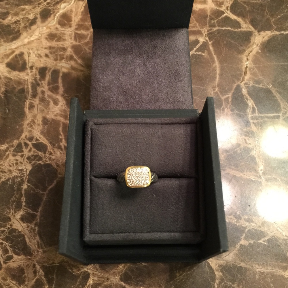 Authentic David Yurman Diamond Pave Ring Size 6